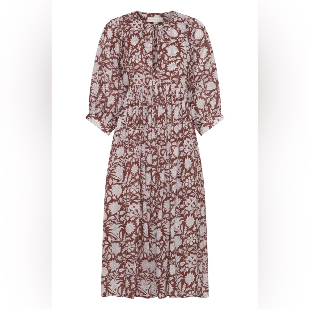 Kyra Midi Dress ~ Wine